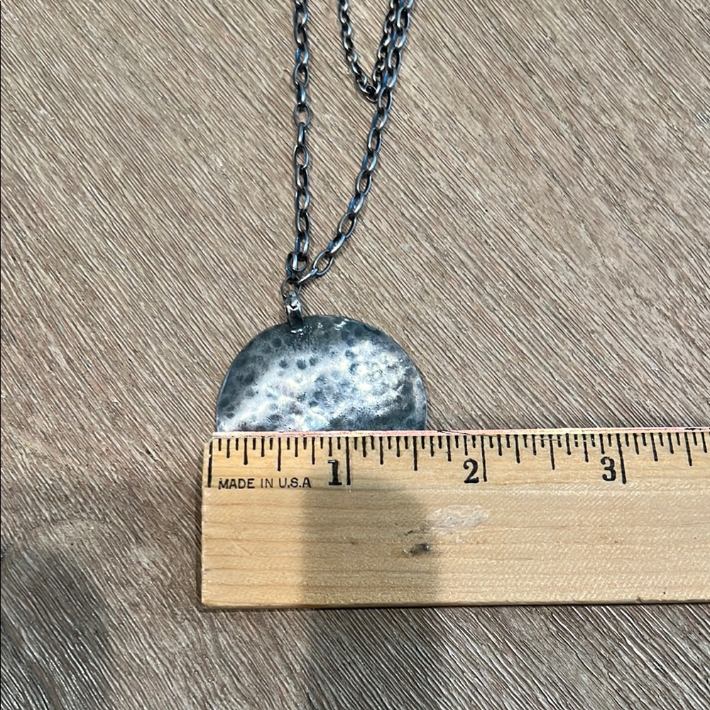Silpada Silver Double-Layered Necklace with Iridescent Pendant - Picture 6 of 7
